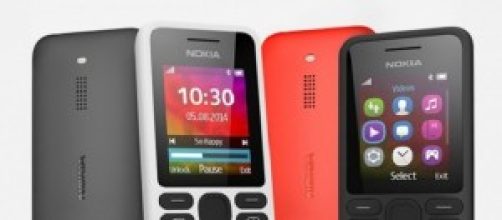 Nokia 130, disponibile in bianco, rosso e nero