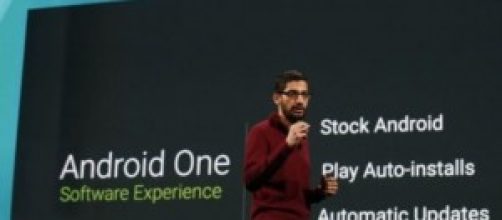 Presentazione dell'Android One in India.