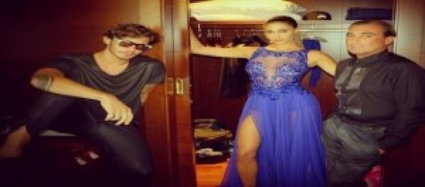 Belen Rodriguez e l'abito incriminato Belen Rodriguez e l'abito incriminato