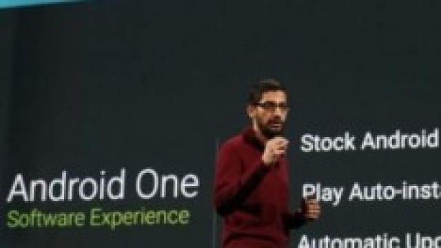 Presentazione dell'Android One in India.