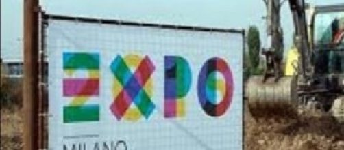 Un cantiere di Expo 2015 a Milano