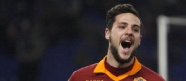Mattia Destro autore di una tripletta al Sant'Elia Mattia Destro autore di una tripletta al Sant'Elia