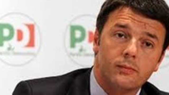 Renzi e la squadra della segreteria.