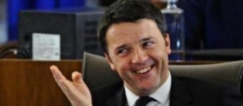 Matteo Renzi in uno scatto fugace