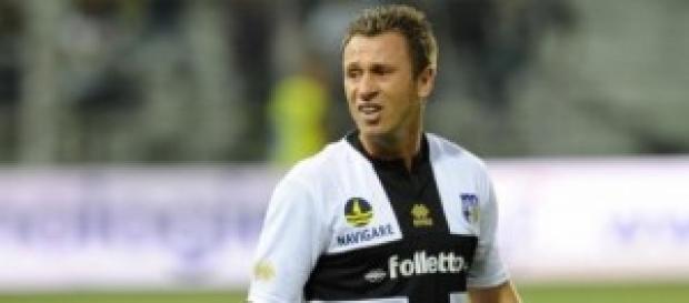 Antonio Cassano attaccante del Parma Antonio Cassano attaccante del Parma