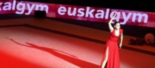 Alina Maksimenko en el Euskalgym Alina Maksimenko en el Euskalgym