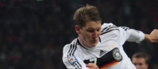 O alemão campeão do mundo, Bastian Schweinsteiger.