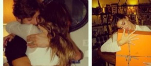 Belen Rodriguez riceva una Birkin da De Martino Belen Rodriguez riceva una Birkin da De Martino