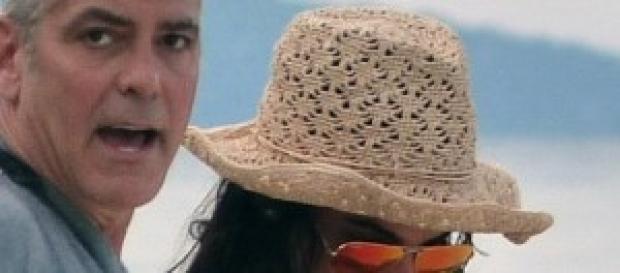 George Clooney e la fidanzata Amal Alamuddin George Clooney e la fidanzata Amal Alamuddin