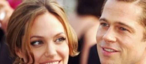 Angelina Jolie con su actual marido.