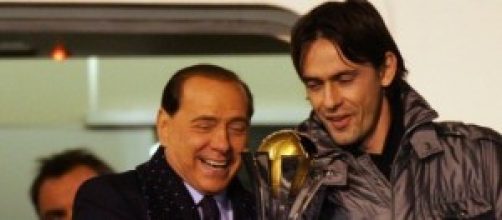 Berlusconi con Inzaghi festeggiano Champions