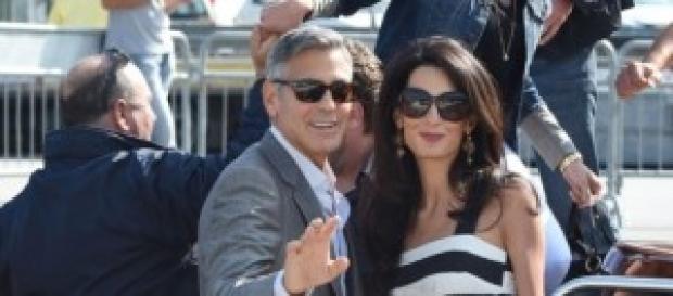 Gli sposi al loro arrivo a Venezia Gli sposi al loro arrivo a Venezia