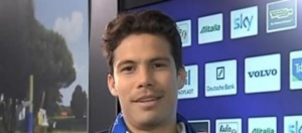 Hernanes, centrocampista dell'Inter Hernanes, centrocampista dell'Inter