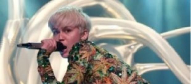 Miley Cirus en un concierto en Vancouver. Miley Cirus en un concierto en Vancouver.