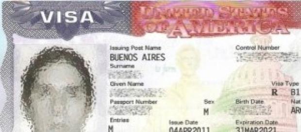 Passaporte com etiqueta de visto americano Passaporte com etiqueta de visto americano