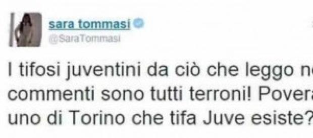 Sara Tommasi contro Juve e Lazio Sara Tommasi contro Juve e Lazio