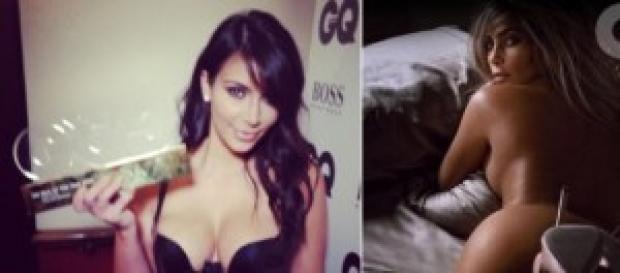 Kim Kardashian nuda per GQ (foto da Instagram) Kim Kardashian nuda per GQ (foto da Instagram)