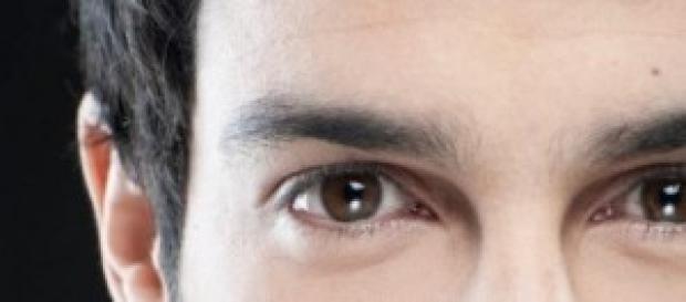 Un particolare del viso di Jonas Berami Un particolare del viso di Jonas Berami
