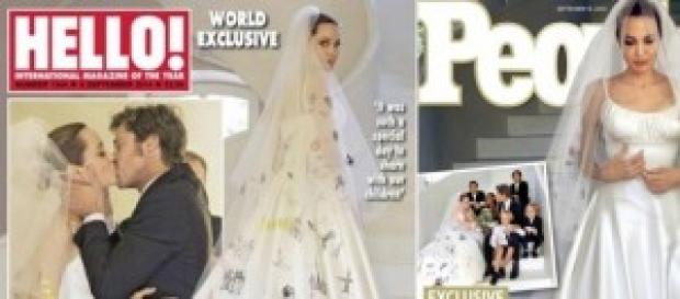 Il matrimonio di Angelina e Brad (People e Hello) Il matrimonio di Angelina e Brad (People e Hello)