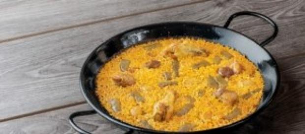 Una deliciosa paella velenciana Una deliciosa paella velenciana