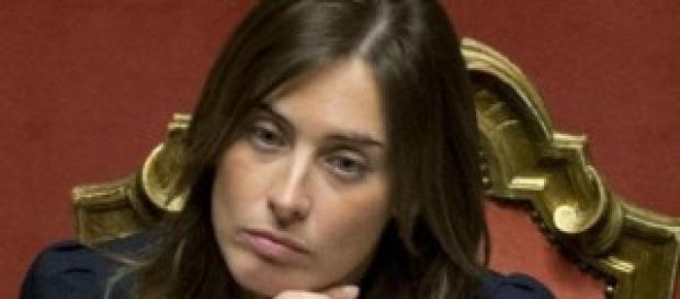 Maria Elena Boschi ospite a La vita in diretta. Maria Elena Boschi ospite a La vita in diretta.