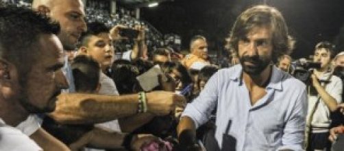 Andrea Pirlo ieri a Cinisello Balsamo 