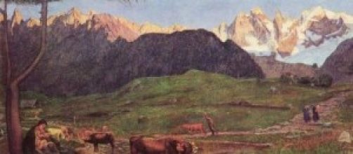 Le opere si Segantini in mostra a Milano.