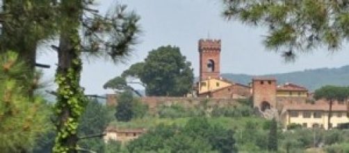 Una veduta di Montecarlo di Lucca