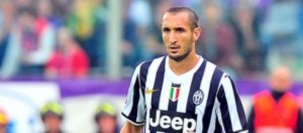 Il difensore bianconero Giorgio Chiellini Il difensore bianconero Giorgio Chiellini