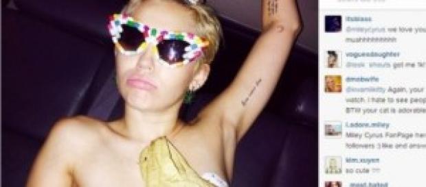 Miley Cyrus ayer en la New York Fashion Week Miley Cyrus ayer en la New York Fashion Week