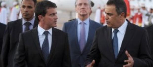 Manuel Valls et Mehdi Jomaâ Manuel Valls et Mehdi Jomaâ