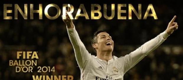 Cristiano Ronaldo ganador del Balón de Oro Cristiano Ronaldo ganador del Balón de Oro