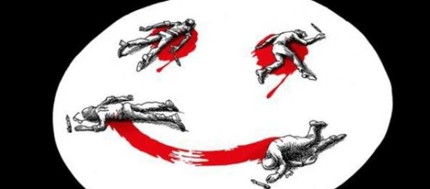 Attentato al Charlie Hebdo: un'illustrazione Attentato al Charlie Hebdo: un'illustrazione