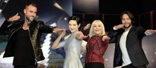 Raffaella Carrà ed i giudici di Forte Forte Forte Raffaella Carrà ed i giudici di Forte Forte Forte