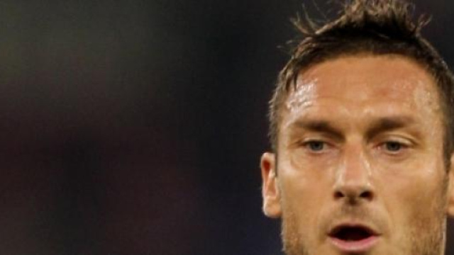 L'attaccante giallorosso Francesco Totti