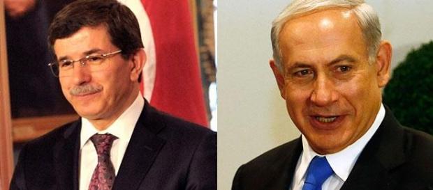 Ahmet Davutoğlu et Benjamin Netanyahu Ahmet Davutoğlu et Benjamin Netanyahu