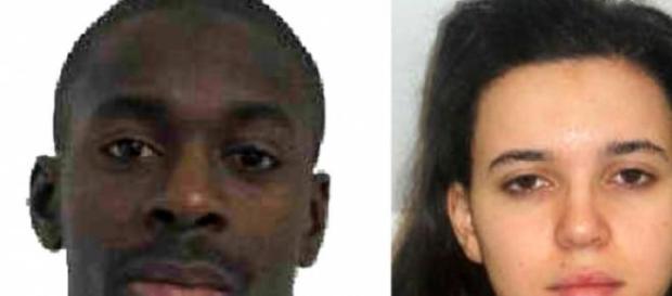 Imagen de Amédy Coulibaly y su novia Imagen de Amédy Coulibaly y su novia