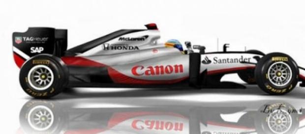 Une esquisse de ce que pourrait être la MP4-30. Une esquisse de ce que pourrait être la MP4-30.