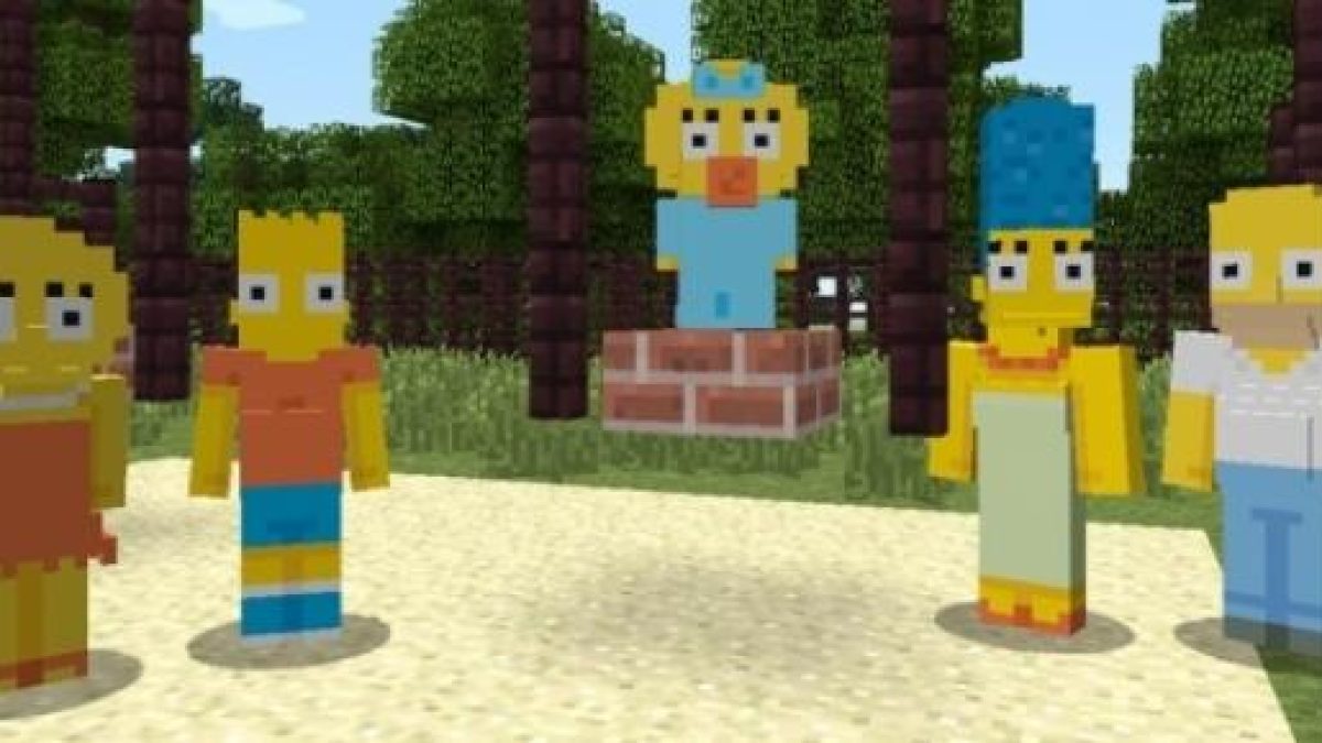 I personaggi dei Simpson arrivano su Minecraft per Xbox Live