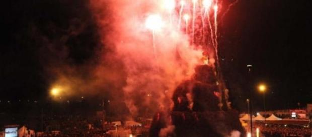 Accensione della Focara il 16 Febbraio 2015 Accensione della Focara il 16 Febbraio 2015