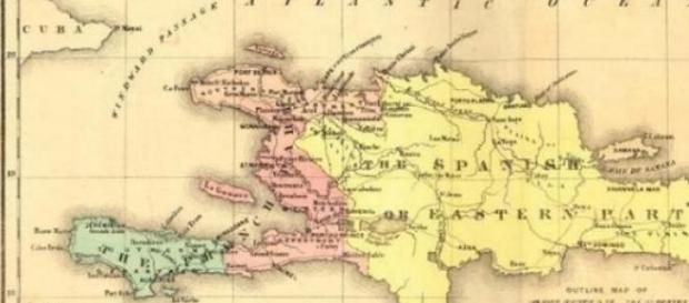 Hispaniola qui deviendra Haïti et St Domingue Hispaniola qui deviendra Haïti et St Domingue