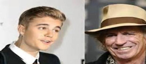 Justin Bieber y Keith Richards se pelean en un bar Justin Bieber y Keith Richards se pelean en un bar