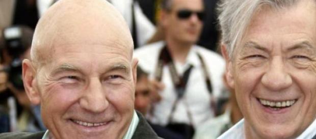 Los actores Patrick Stewart y Ian McKellen Los actores Patrick Stewart y Ian McKellen