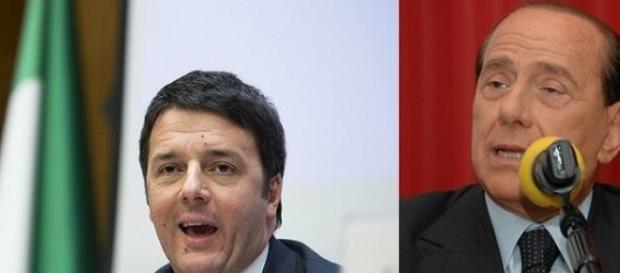 Matteo Renzi e Silvio Berlusconi Matteo Renzi e Silvio Berlusconi