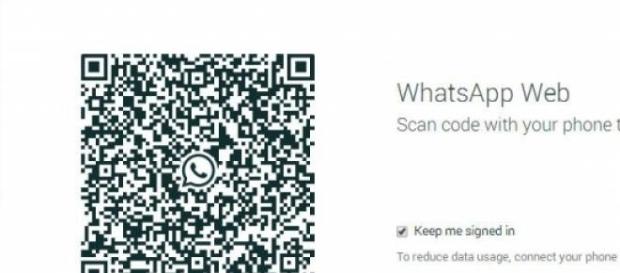 Aspecto da página do WhatsApp Web Aspecto da página do WhatsApp Web