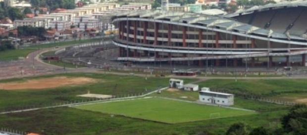 Estádio Mangueirão vai ter campos de apoio Estádio Mangueirão vai ter campos de apoio