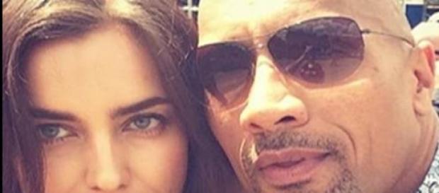 Irina y "La Roca" en la cuenta de Instagram Irina y "La Roca" en la cuenta de Instagram