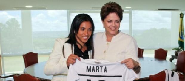 Marta é estrela mundial, mas Blatter não a conhece Marta é estrela mundial, mas Blatter não a conhece