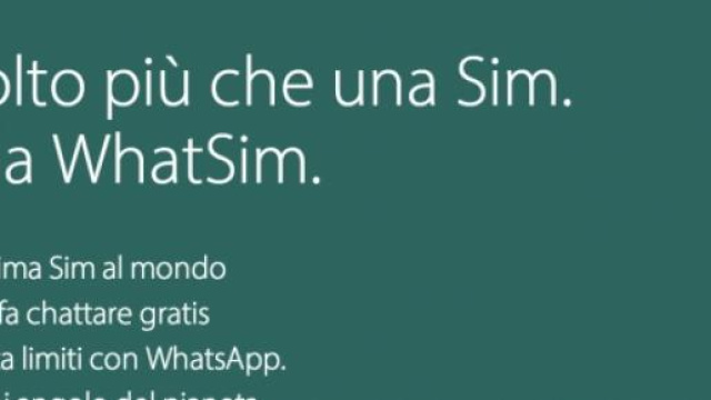Arriva  WhatSim, la prima Sim per chattare gratis 