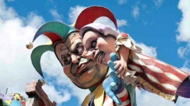 Carnevale 2015, un particolare di un carro